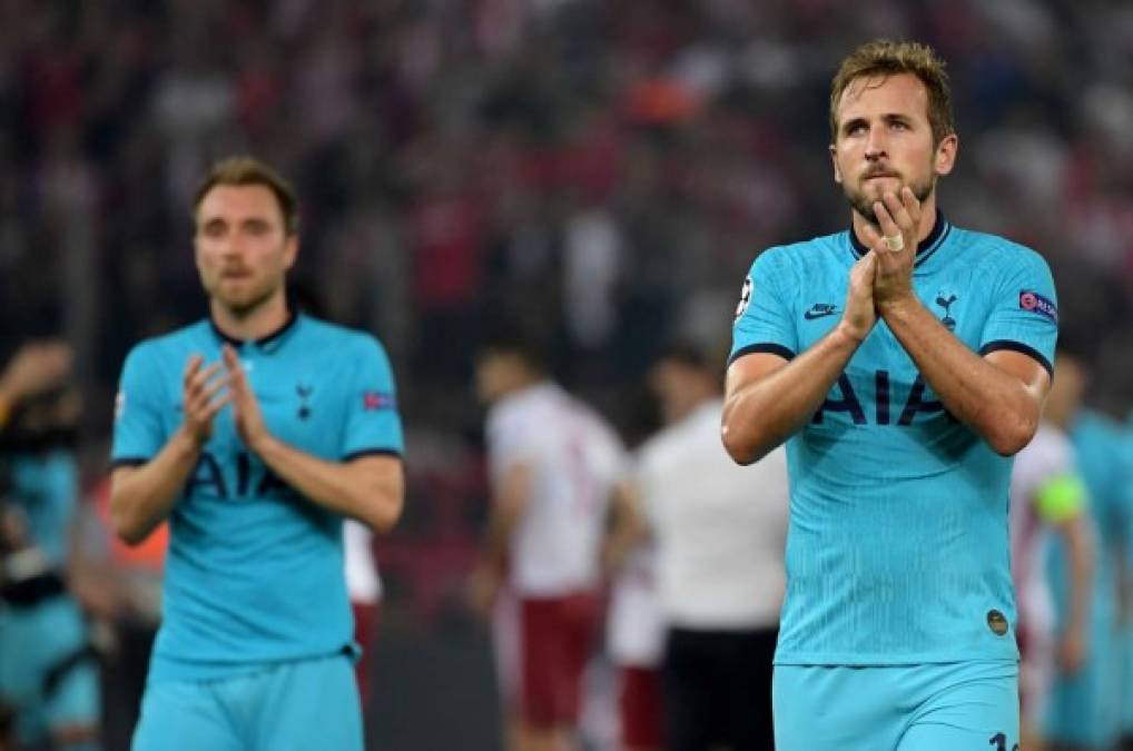 El Tottenham ganaba 0-2 con goles de Harry Kane y Lucas Moura, pero el Olympiakos logró rescatar el empate 2-2.