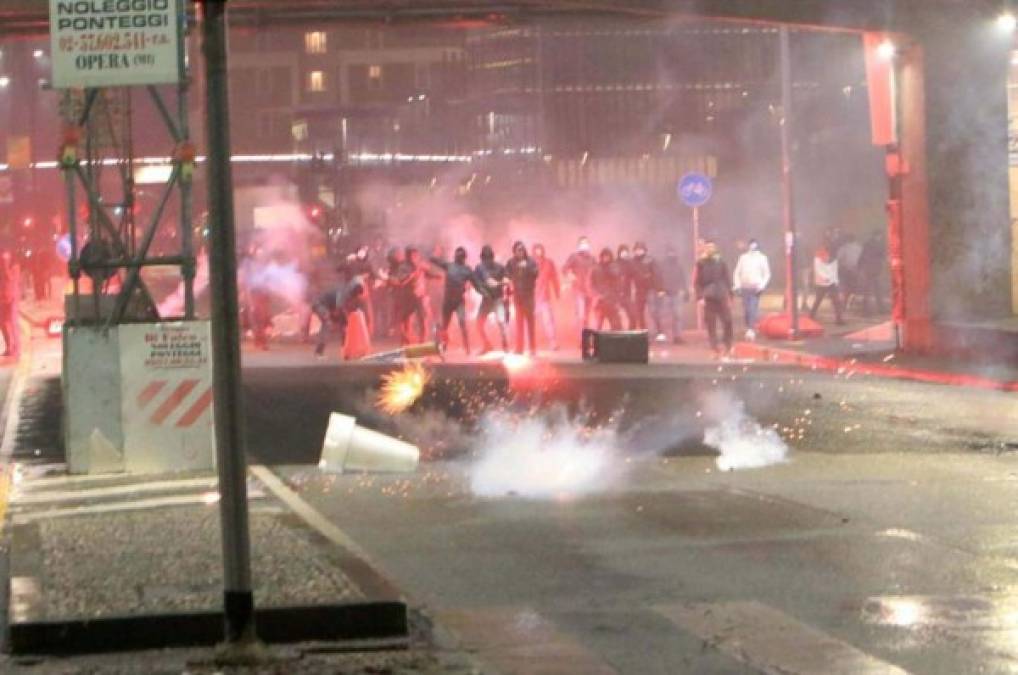 Según los medios italianos, unos diez manifestantes fueron detenidos por los altercados en Turín.