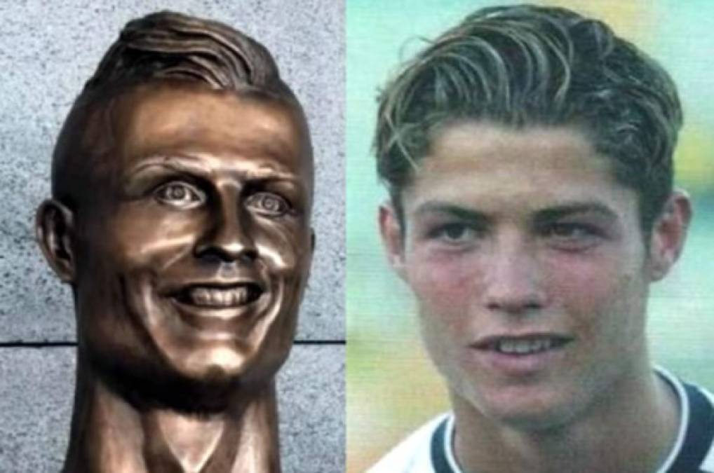 Los memes se burlan de Cristiano Ronaldo por su deforme escultura