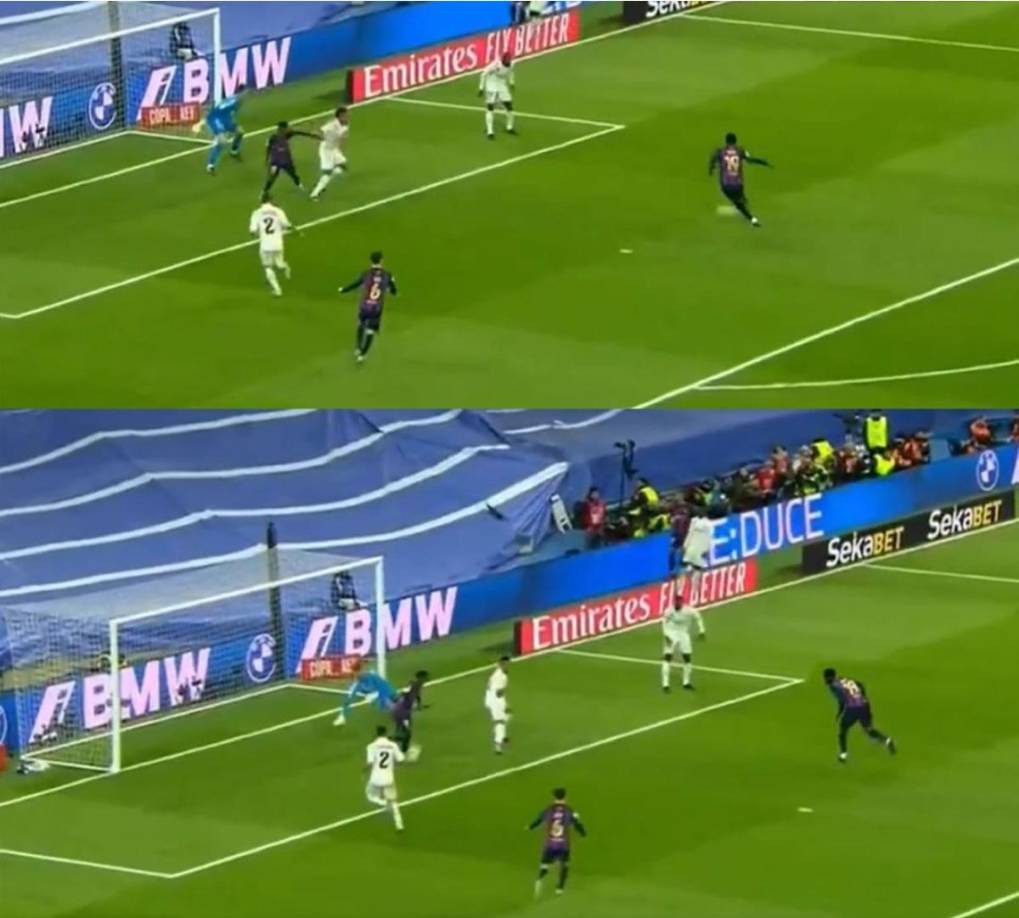 Franck Kessié estuvo cerca de marcar el segundo gol del Barcelona, pero el balón pegó en Ansu Fati y se fue afuera.