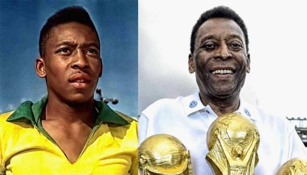 Pelé - Y si hablamos de historia, O Rei’ también entra en el 11 ideal elegido por Ronaldo. Fue único ganador de tres Mundiales.