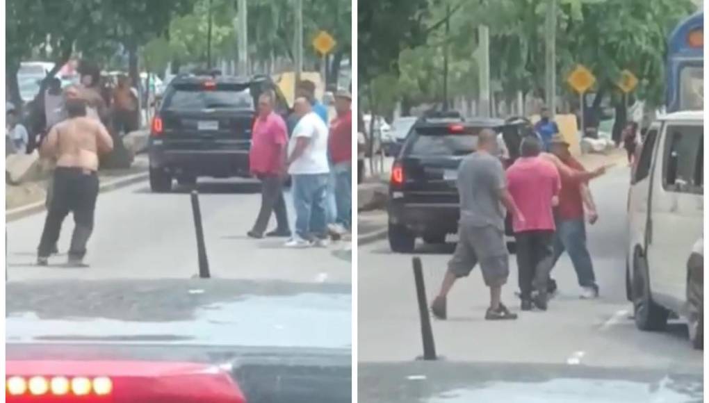 El video fue compartido por un conductor que circulaba por la zona. El encontronazo entre los conductores tuvo lugar en el bulevar del Mario Rivas. “A buena mañanita, a buena mañanita. Aandan a maceta esos rapilocos frente al Catarino Rivas”, relata quien grabó el video. 