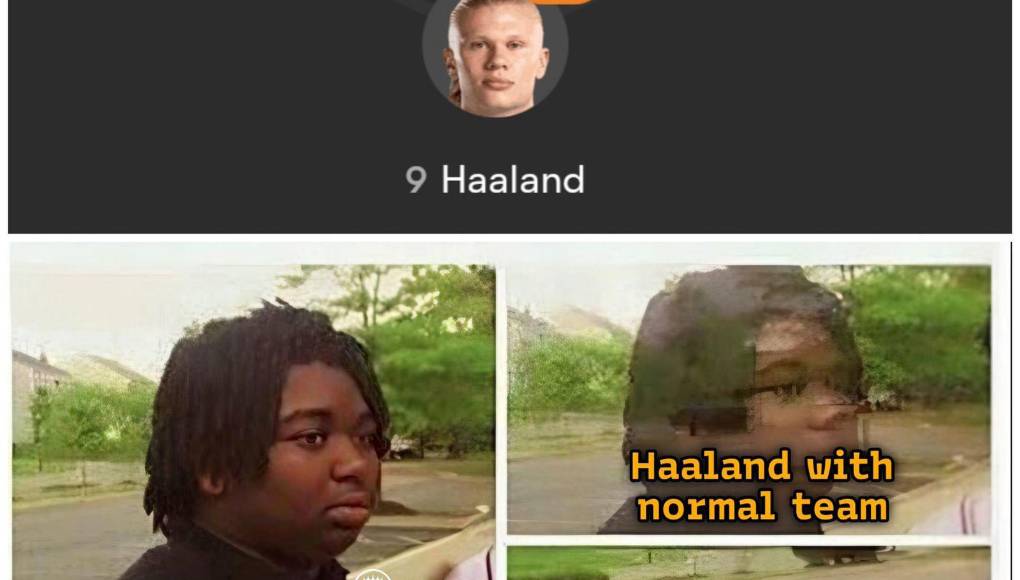 Haaland, víctima de burlas: los jocosos memes que dejó el Real Madrid-City