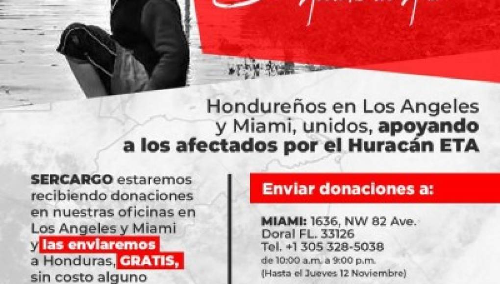 Hondureños en EUA se unen por afectados de Eta
