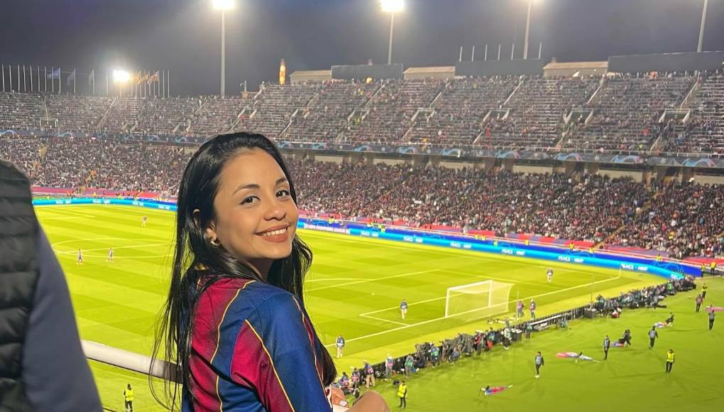 Quedó demostrada su pasión por el Barcelona.