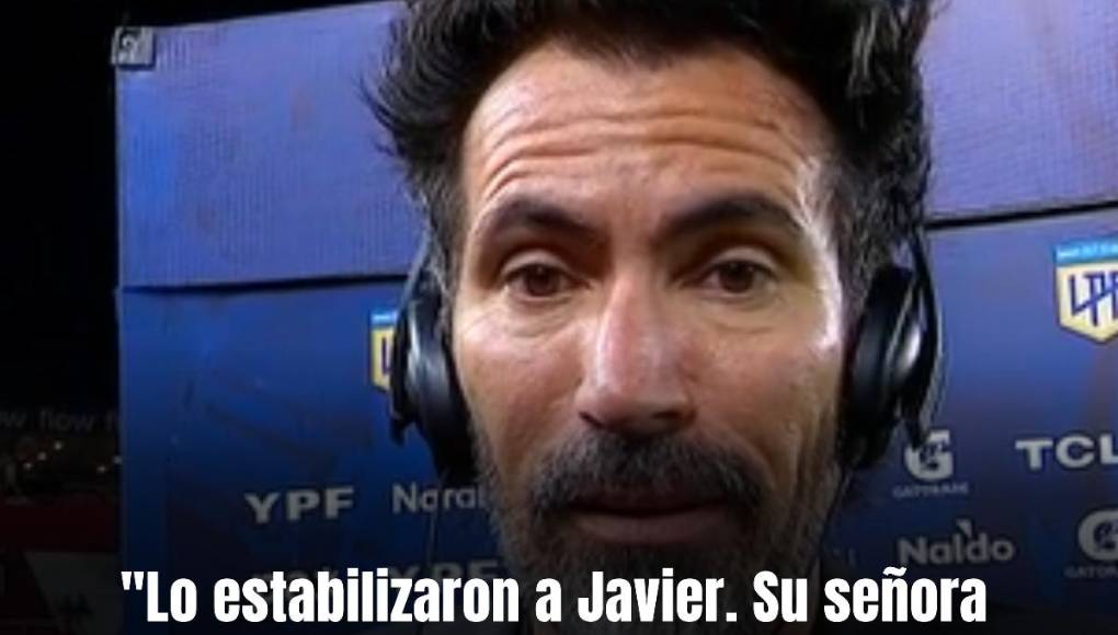 “Los chicos en el vestuario estaban llorando, Javi es muy querido, su señora está embarazada y estaba en la platea y por suerte ahora ya está con él. Javier supuestamente está estable, lo estabilizaron. Nos dijeron que fue duro”, expresó Eduardo Domínguez, entrenador de Estudiantes, a la transmisión televisiva.