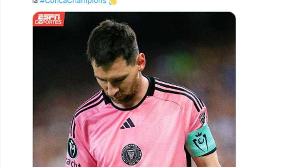 ESPN tituló que “el Inter Miami de Messi cayó por goleada ante Monterrey y se despiden de la Concachampions”.