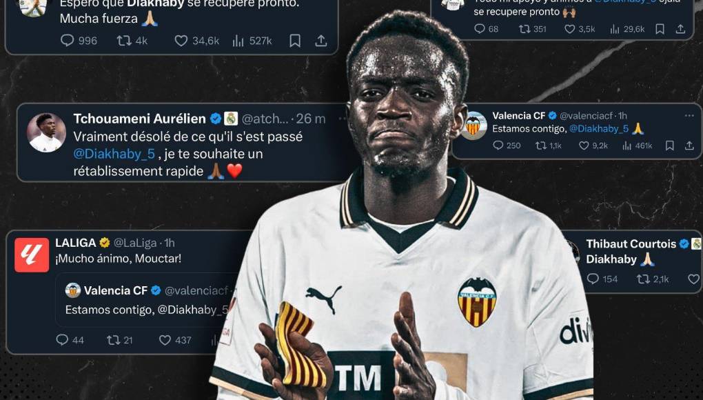 Pero el francés no fue el único, y varios jugadores de la plantilla del Real Madrid se sumaron a los comentarios de apoyo a Diakhaby.