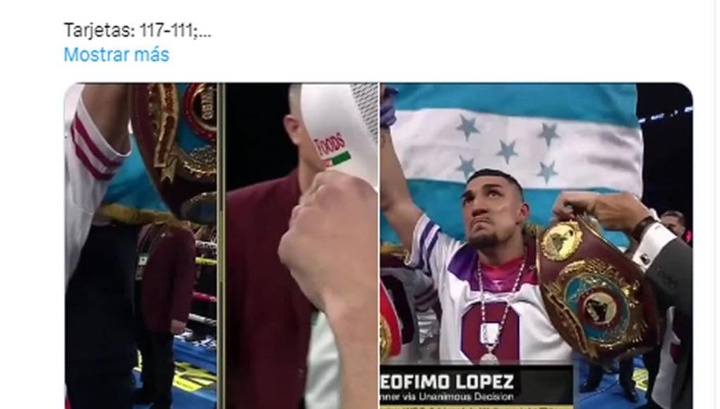 ESPN en su sección de boxeo tituló: “Defensa exitosa”. “Teófimo López sufrió ante Jaimaine Ortiz durante los 12 asaltos. Pocos golpes lanzados y le alcanzó para ganar por decisión unánime. El de sangre hondureña se queda con Título Mundial WBO superligero”.