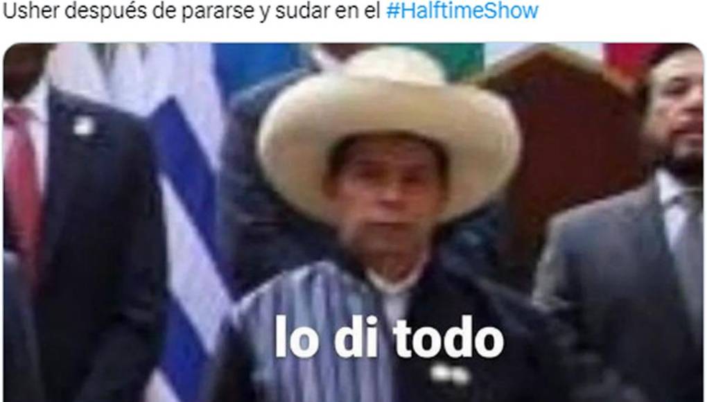 Los mejores memes de la presentación de Usher en el Halftime Show del Super Bowl 2024 que jugaron Kansas City Chiefs y San Francisco 49ers en el Allegiant Stadium de Las Vegas.