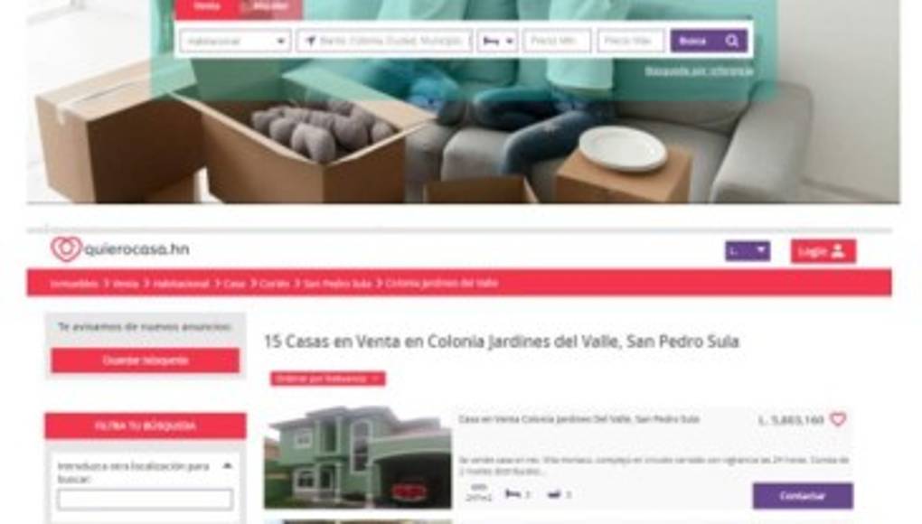 Si busca una vivienda, Quiero Casa HN es la mejor opción