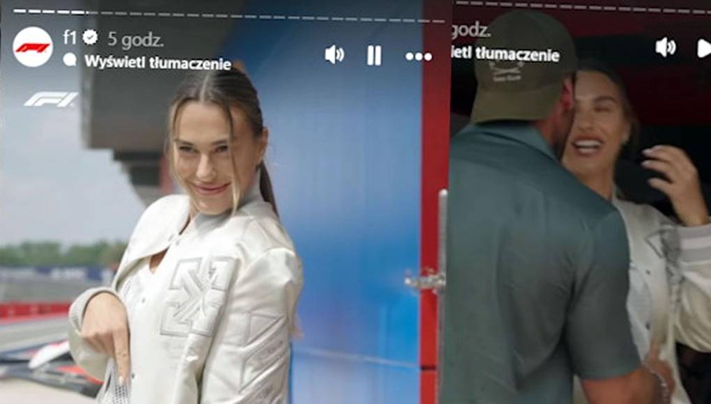 La tenista se paseó con Georgios Frangulis por algunas de las zonas reservadas para pilotos y miembros de las escuderías.