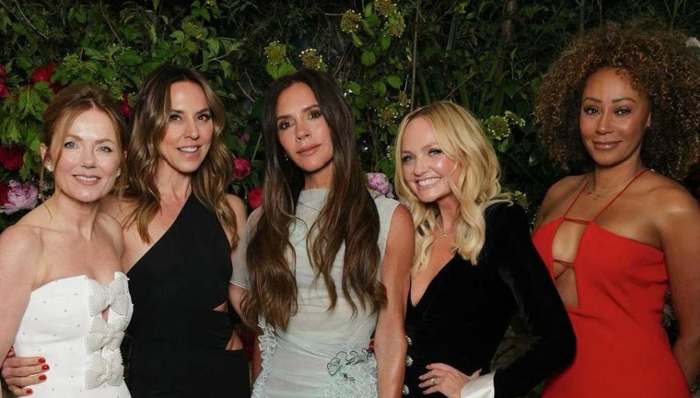 Geri Horner, Mel C, Victoria Beckham, Emma Bunton y Mel B se reunieron nuevamente.