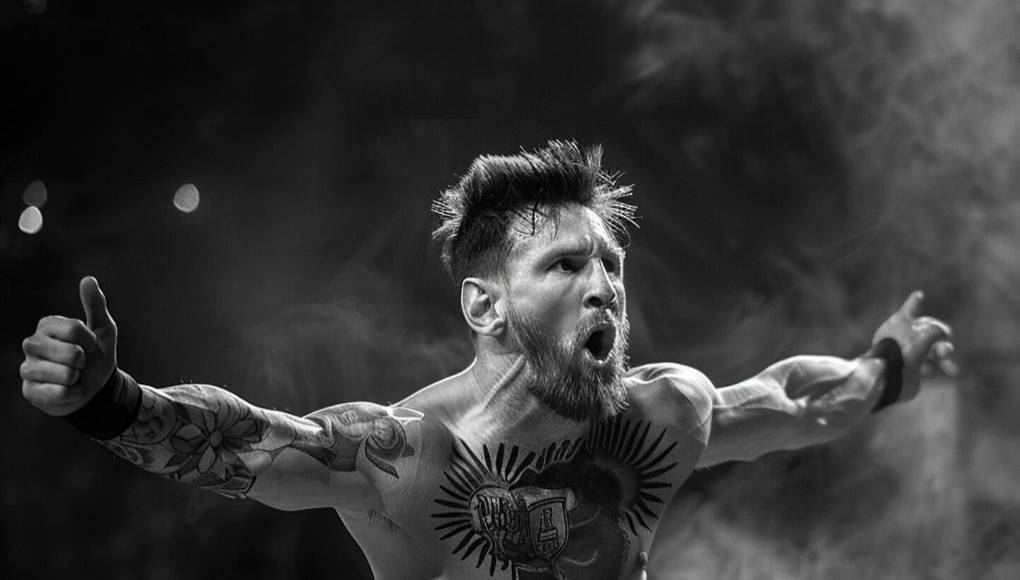 Lionel Messi como peleador de la UFC por medio de la Artificial Intelligence, AI.