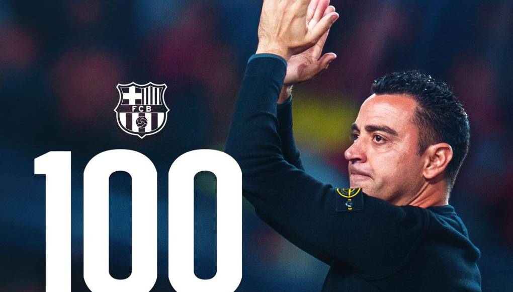 Xavi Hernández llegó a 100 partidos como entrenador del Barcelona en el triunfo sobre el Almería.