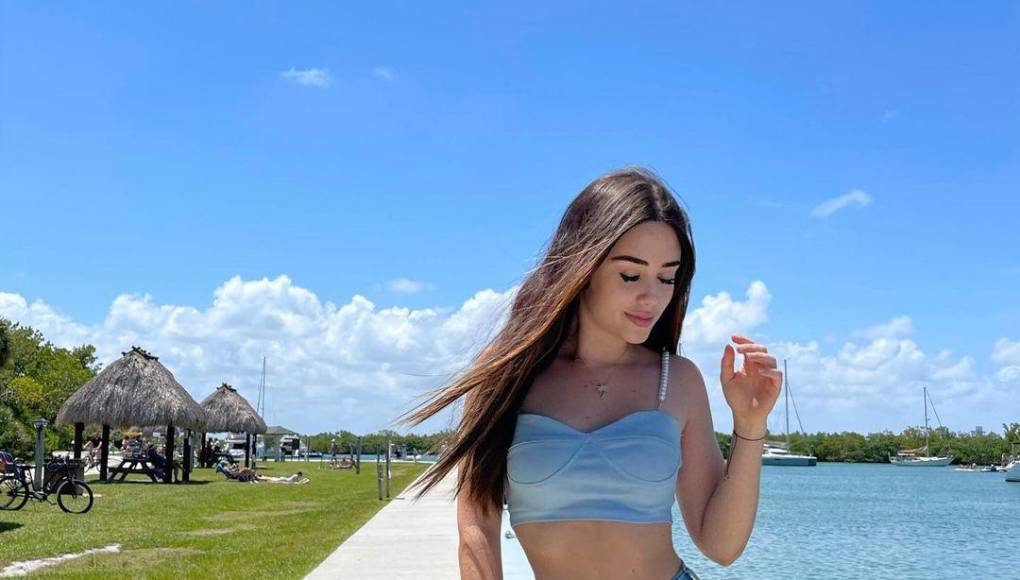 En sus fotos como modelo, también publica sobre comida y fitness. 