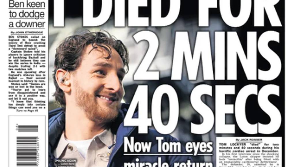 El futbolista explicó que “se paró mi corazón” por un momento, exactamente se detuvo durante “dos minutos y cuarenta segundos”, lo que confirma para él que “literalmente morí”.