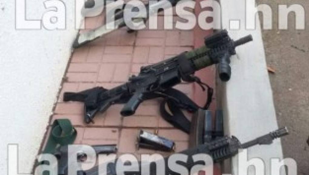 Decomisan armas en allanamientos en Olancho