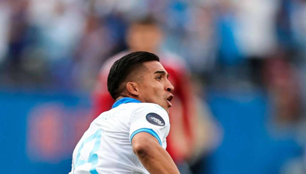 La celebración eufórica de Michaell Chirinos tras su golazo que puso en ventaja a la Selección de Honduras.