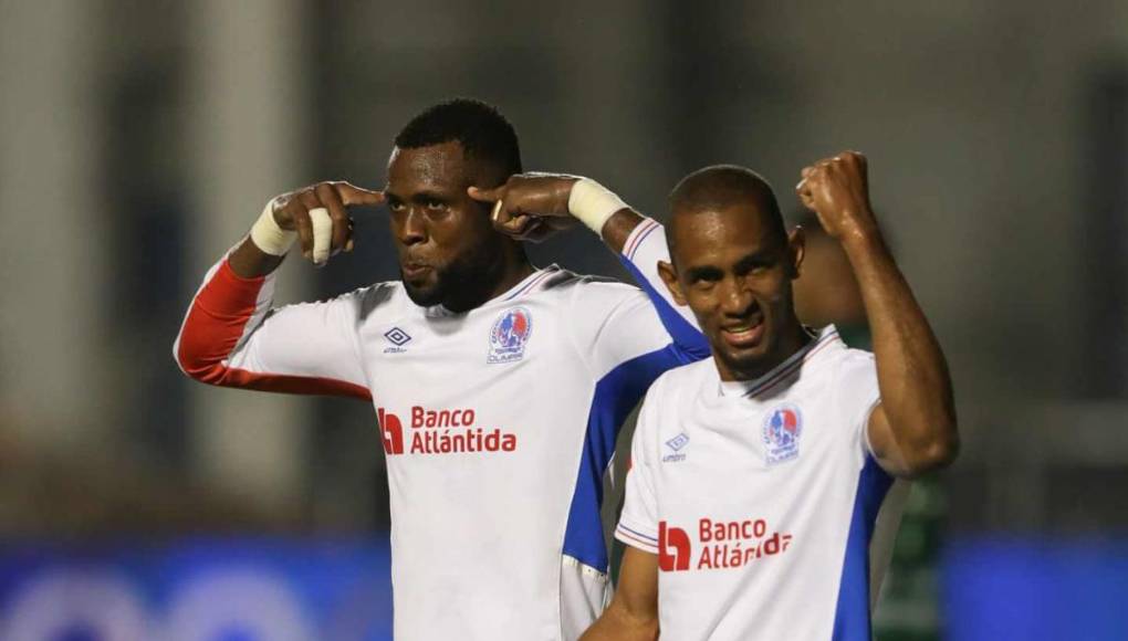 Así festejo Yustin Arboleda su segundo gol de la noche contra el Marathón.