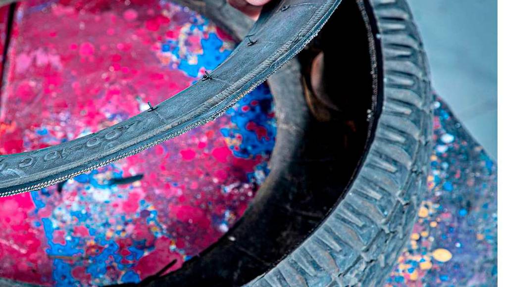 Camitas hechas con neumáticos