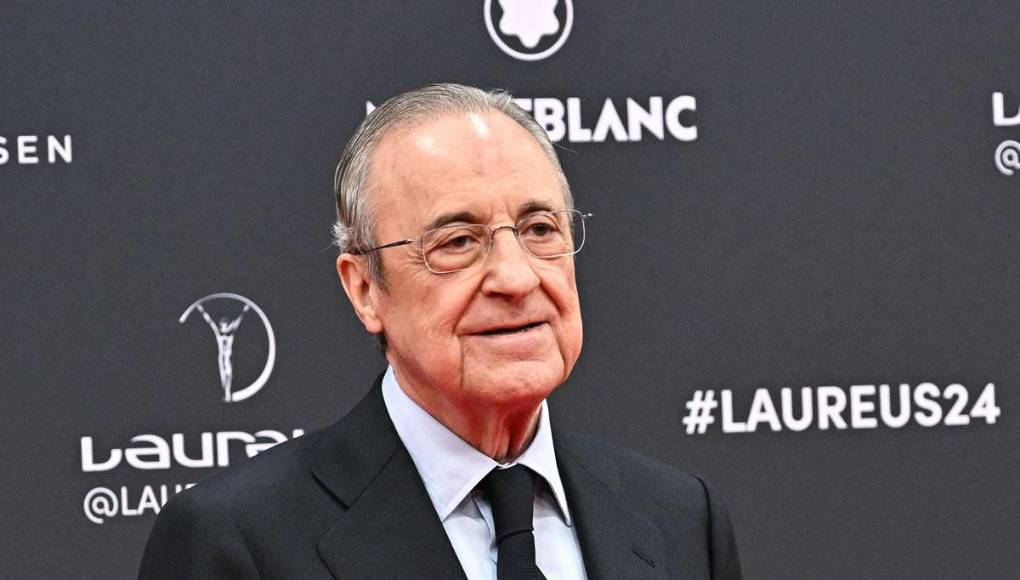 Otro que no podía faltar en los Premios Laureus fue el presidente del Real Madrid, Florentino Pérez.