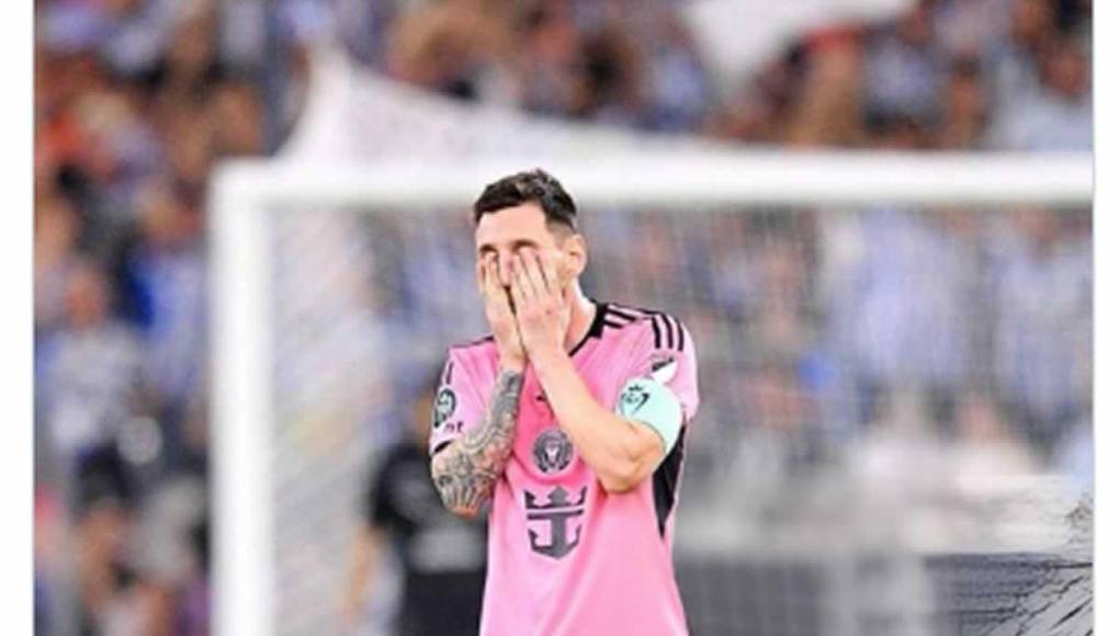Messi pasó prácticamente desapercibido en el juego ante Monterrey y los usuarios en redes sociales se quedaron buscándolo.