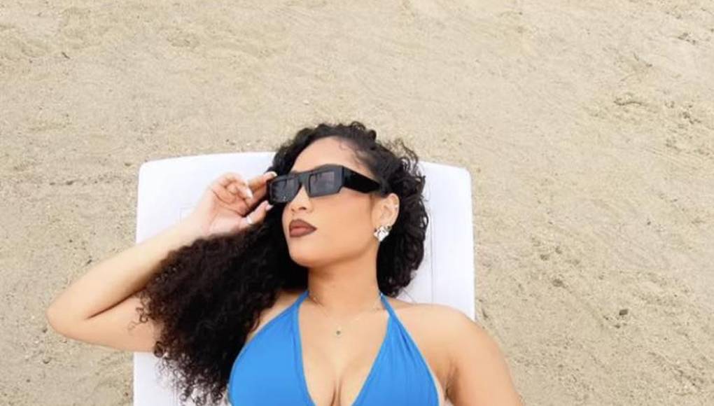 Valeria Aguilar, novia del lateral derecho del Motagua, Kevin Álvarez, arrrasó en redes sociales con estas ardientes fotos en Semana Santa.