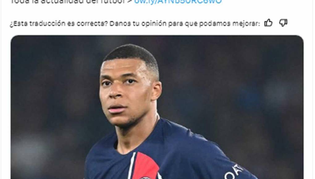 El diario francés L’Équipe: “Mbappé anuncia su marcha”.