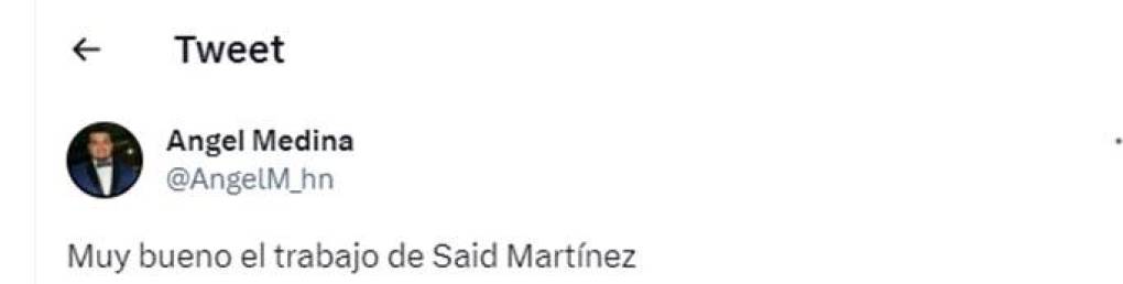 Prensa deportiva de Honduras tuvo comentarios positivos para Said Martínez.