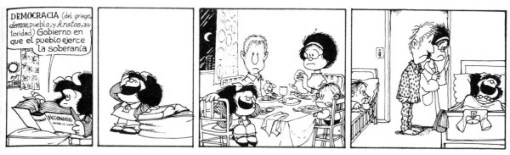 Umberto Eco realizó la presentación de la publicación “Mafalda la contestaría”, como director de la colección, en Italia de 1994, durante los festejos del 30 aniversario de la tira.