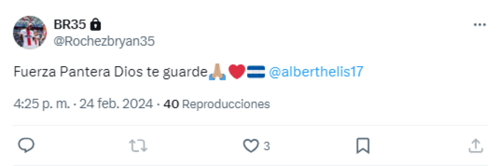 El jugador hondureño Bryan Róchez le dedicó este mensaje a su compañero de Selección.