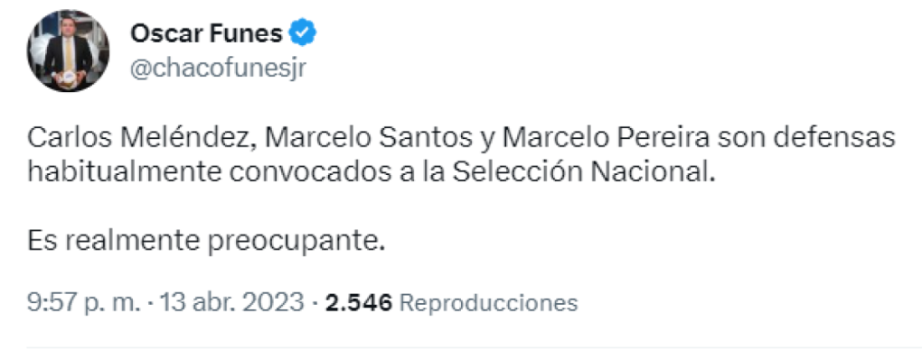 “Es realmente preocupante”: El periodista Oscar Funez hizo énfasis en que los tres defensas de Motagua son habitualmente convocados a Bicolor.
