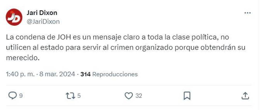 Jari Dixon, diputado del Partido Libre. 