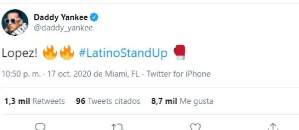 El cantante Daddy Yankee le mostró su apoyo a Teófimo López y generó revuelo en sus seguidores.