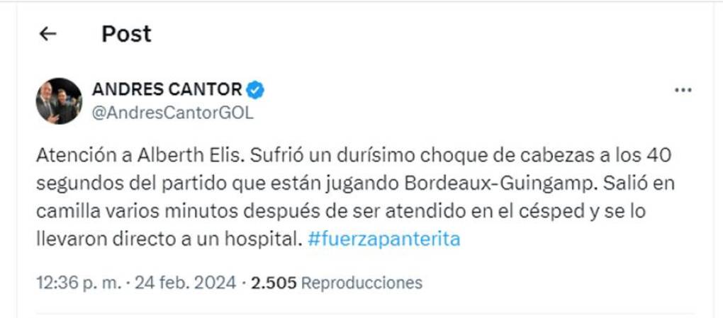 Prensa internacional y nacional inmediatamente informó sobre lo ocurrido a Alberth Elis y le mostraron su apoyo al hondureño.
