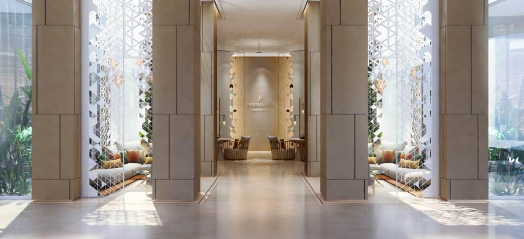 El nuevo hotel de Cristiano Ronaldo está ubicado en M Avenue, el nuevo destino de compras cosmopolita de Marrakech, Marruecos.