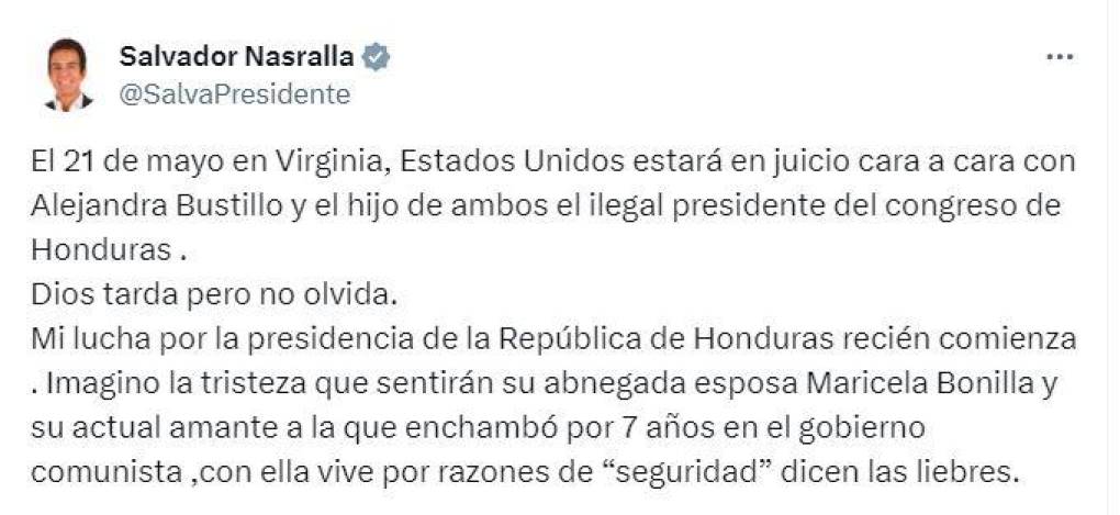 Salvador Nasralla reaccionó molesto y arremetió contra el presidente del Congreso Nacional. 