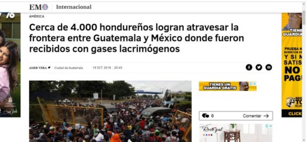 El Mundo de España informaba la noticia con su peculiar estilo.