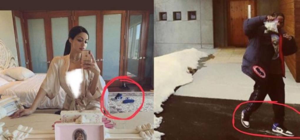 En julio la modelo compartió una foto que dejaba ver unos zapatos de hombre al fondo, los seguidores de Kylie señalan que son iguales a los usados por Travis Scott. ¿Acaso fue una indirecta a la hermana menor de Kim Kardashian?