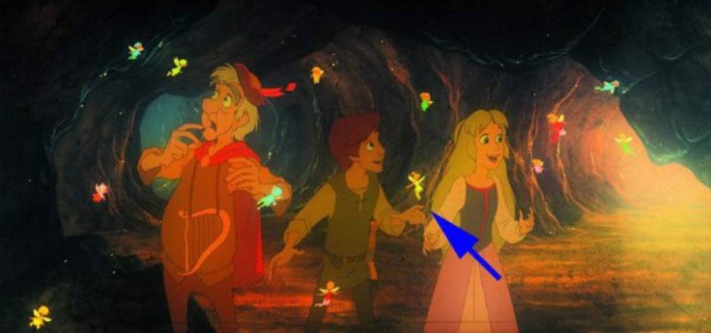 En la película “El caldero mágico” se puede encontrar a campanilla.