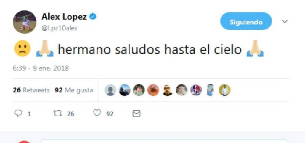 Alex López, mediocampista hondureño.