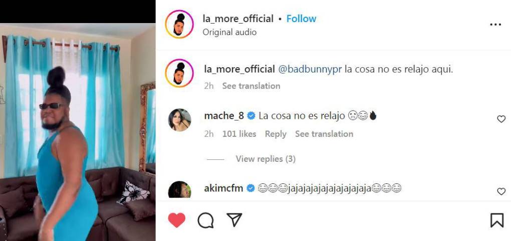 Saúl Fox, mejor conocido como “La More’”, fiel a su estilo cómico expresó lo siguiente. “Ahh no papá, dejá el relajo, Honduras no te ha mentido, quien te mintió fue esa ma** que subiste a bailar allí. Por qué no me subiste vos a bailar a mi. La cosa no es relajo, mirá cómo se baila”, dijo el catracho en tono jocoso. 