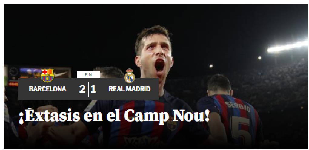 Mundo Deportivo de España: “¡Éxtasis en el Camp Nou!”