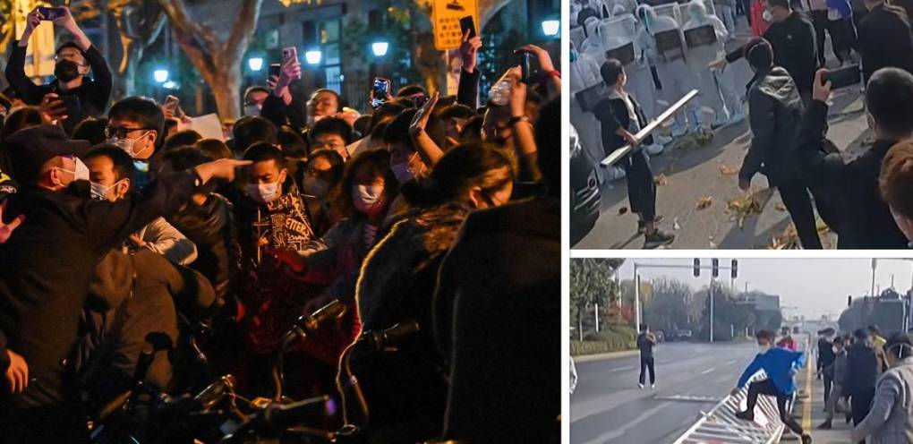 Cientos de personas se manifestaron el domingo en Pekín, Shanghái y en otras ciudades de <b>China</b>, donde la indignación crece contra la política draconiana de “cero covid” impuesta por las autoridades desde hace casi tres años.