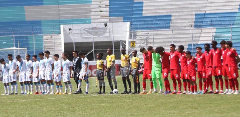 El Guatemala vs Canadá fue por los octavos de final del Premundial Sub-20 de Concacaf y se disputó en el estadio José de La Paz Herrera de Tegucigalpa. 