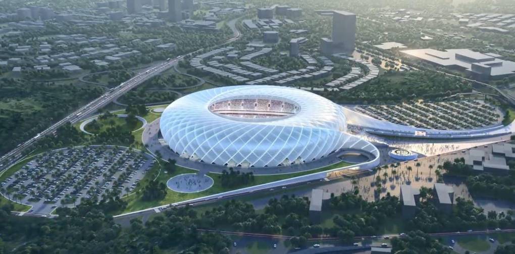 El majestuoso estadio será donado por China. Así lo informó el presidente Nayib Bukele.
