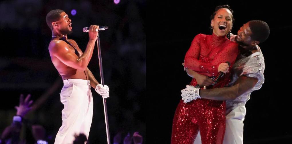 El show de medio tiempo de Usher ya está siendo criticado y alabado por millones de usuarios en redes sociales, algo que ya se esperaba. Pero lo cierto es que a Usher se le vio dando el máximo, tanto vocalmente como con sus mágicos pasos de baile. 