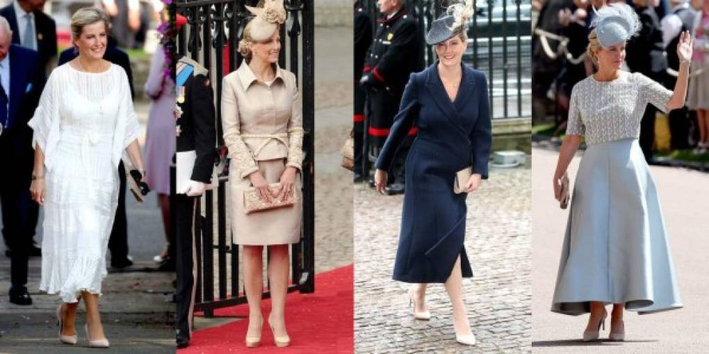 3. Sofía, Condesa de Wessex <br/><br/>La nuera de la reina Isabel II se gastó $93,271 dólares en blusas, vestidos y aretes. ¡Por Dios!<br/><br/>