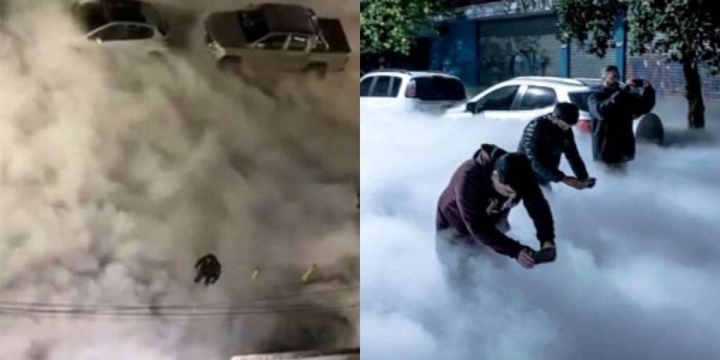 Un raro humo blanco invadió las calles y avenidas de la ciudad argentina de Tucumán. El origen del humo se dio en un hospital tucumano. Pobladores compartieron en redes sociales los momentos del fenómeno.